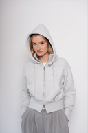 Chrome Clover Cropped Zipper