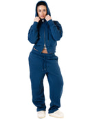 CC Cropped Zipper Blue