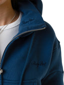 CC Cropped Zipper Blue