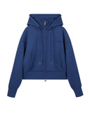 CC Cropped Zipper Blue